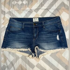 Mudd Blue Jean Shorts Flex Stretch